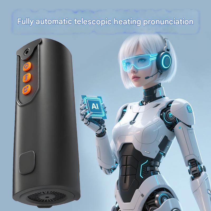 Xinbang F16 Aircraft Cup is a heated, fully automatic, telescopic, variable-frequency, sound-vibrating male masturbation cup for adults