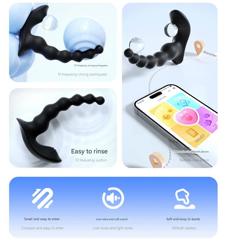 Mystery Lady Extreme Night Prostate Massager Wireless Remote Control for Men