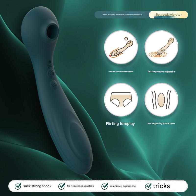 Fashion sense ● Yiqu female masturbator AV vibrating massage stick, erotic vibrating G-spot orgasm insert for women